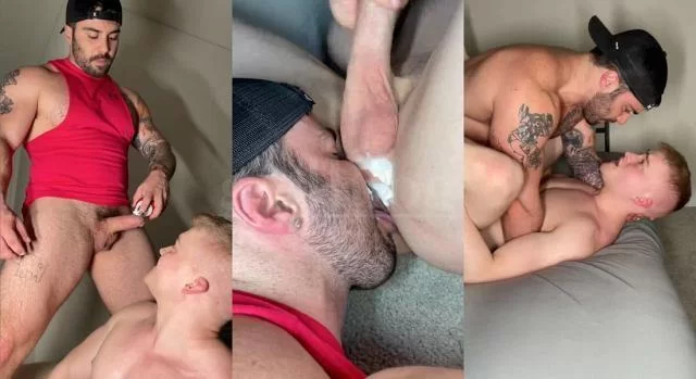 Jordan & Alek – Daddy Treating Alek Sweet Hand Feeding Him His Cream
