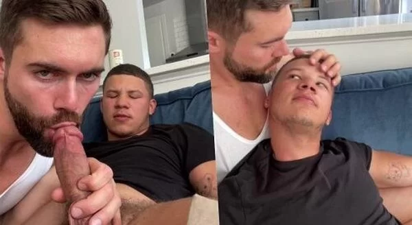 Jarred gets blown and wanked by Griffin Part 1
